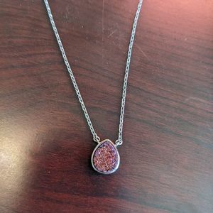 Fragrant Jewels Amethyst Druzy Necklace